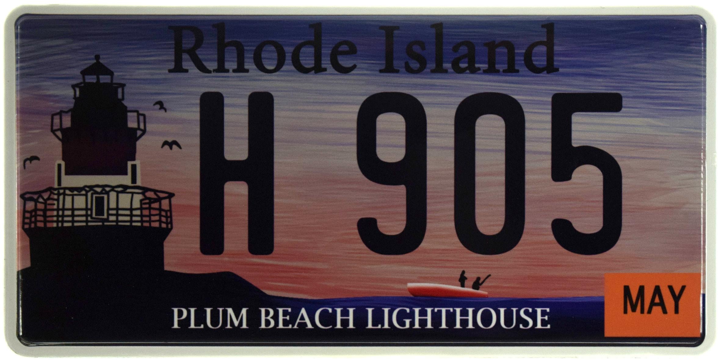 Табличка металева "Rhode Island H 905" 15x30 см (ms-103733)