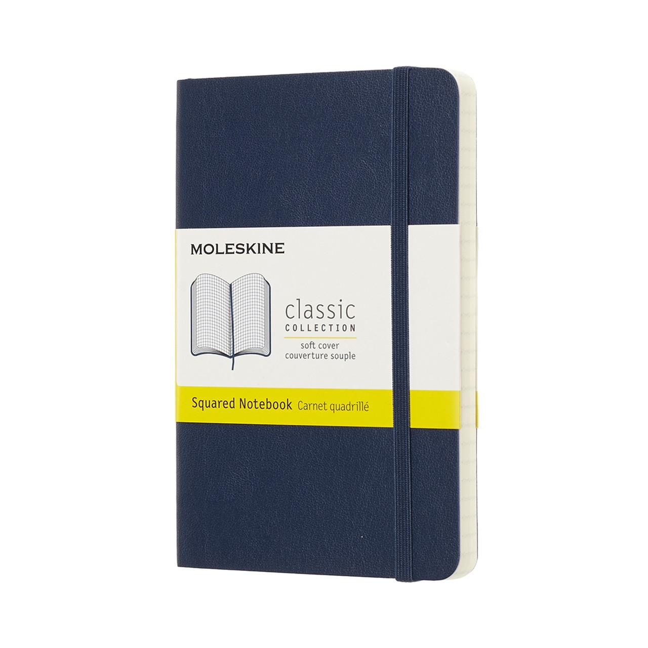 Блокнот Moleskine Classic карманный 9х14 см 192 страницы в клетку сапфир мягкий (8058341715581)