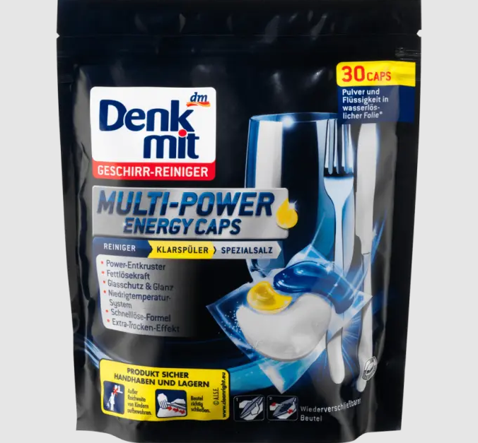 Таблетки для посудомийних машин DenkMit Multipower 30 шт. (4066447322545)