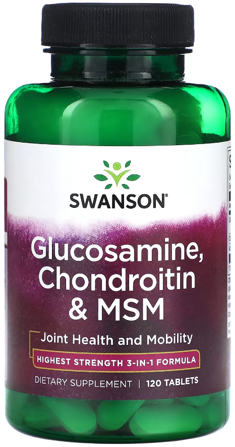 Комплекс для суставов Хондропротектор Swanson Glucosamine Chondroitin MSM 120 таблеток Комплекс для суставов Хондропротектор Swanson Glucosamine Chondroitin MSM 120 таблеток