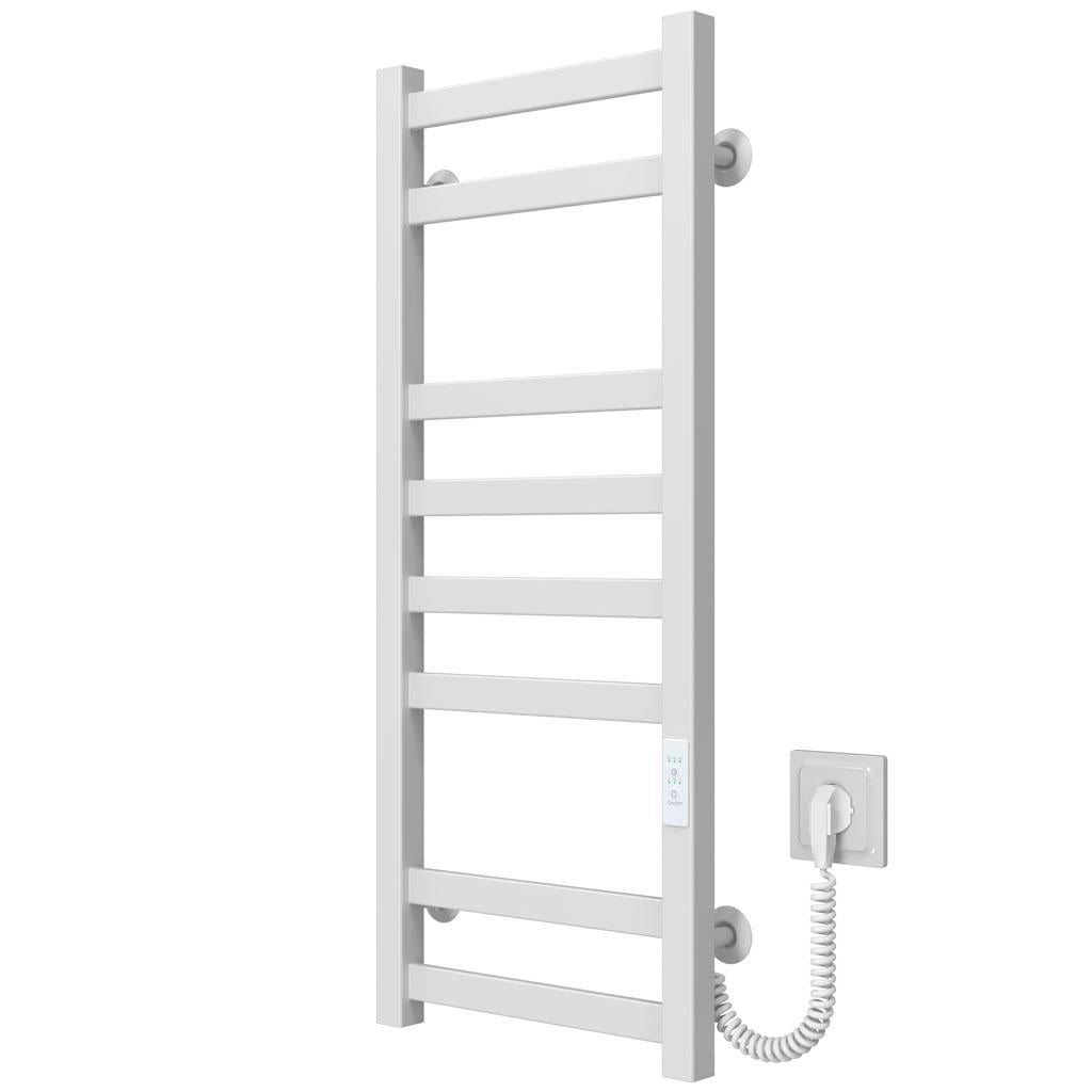 Полотенцесушитель электрический Deffi Avast П8 WD04 правое подключение крашеная сталь 300х800 мм Белый (B.AV.80.30.8.EWR4)