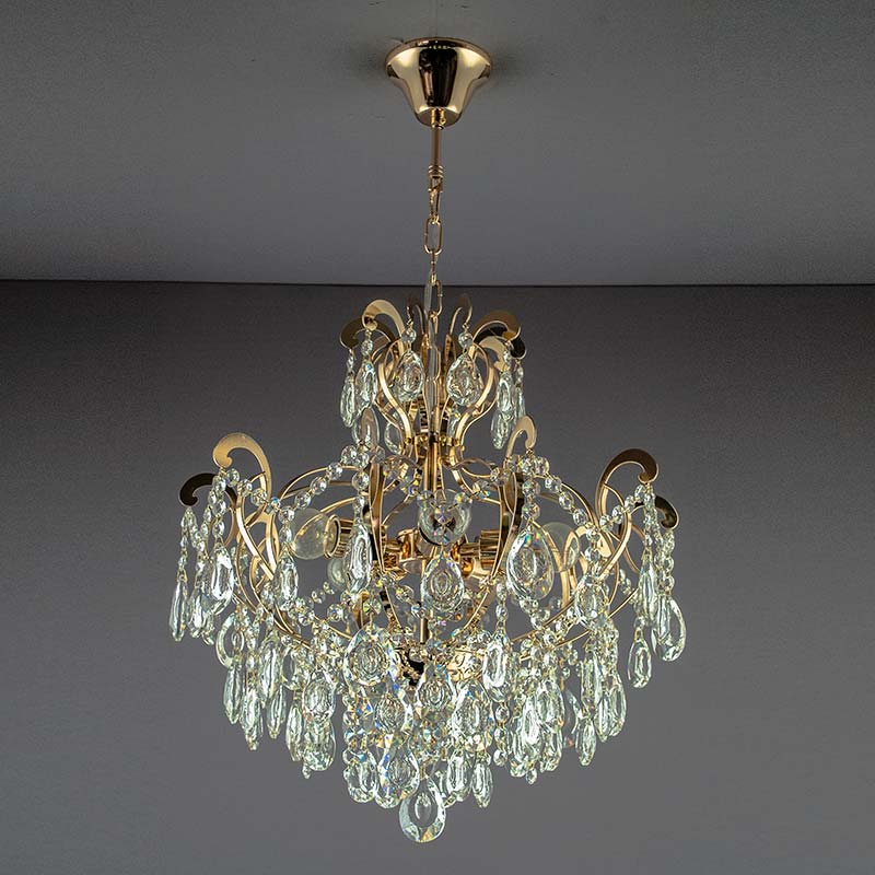 Люстра хрустальная подвесная Light House Золото (SH-12636/5 FG)