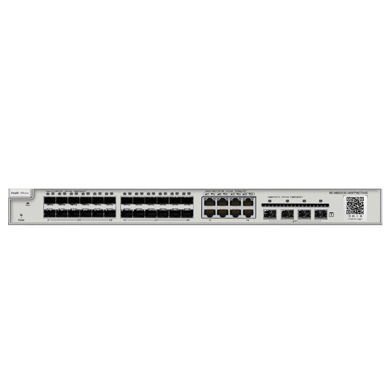 Коммутатор Ruijie 24-портовый RG-NBS3200-24SFP/8GT4XS Коммутатор Ruijie 24-портовый RG-NBS3200-24SFP/8GT4XS