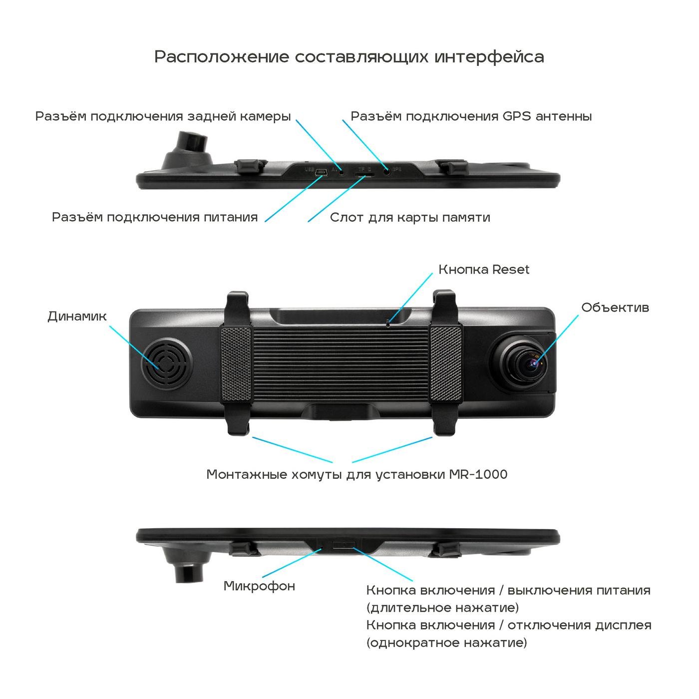 Відеореєстратор TrendVision MR-1000 AI Smart Assist (5493708) - фото 12 Відеореєстратор TrendVision MR-1000 AI Smart Assist (5493708) - фото 12