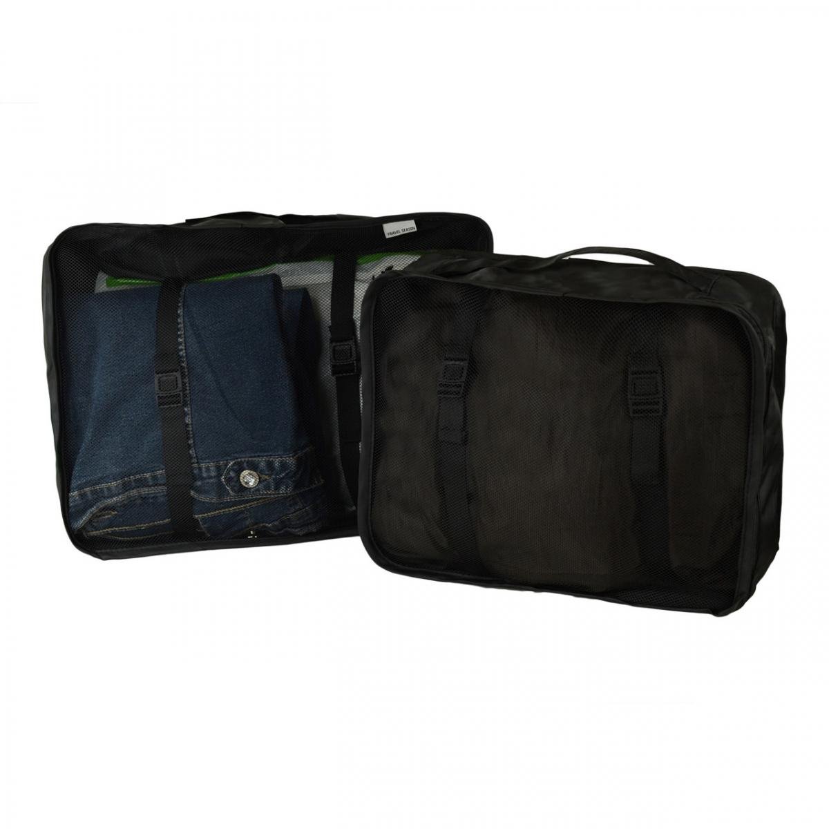 Набір дорожніх органайзерів 9в1 з нейлону для валізи та дому Чорний (КДО-40-62) - фото 6 Набір дорожніх органайзерів 9в1 з нейлону для валізи та дому Чорний (КДО-40-62) - фото 6