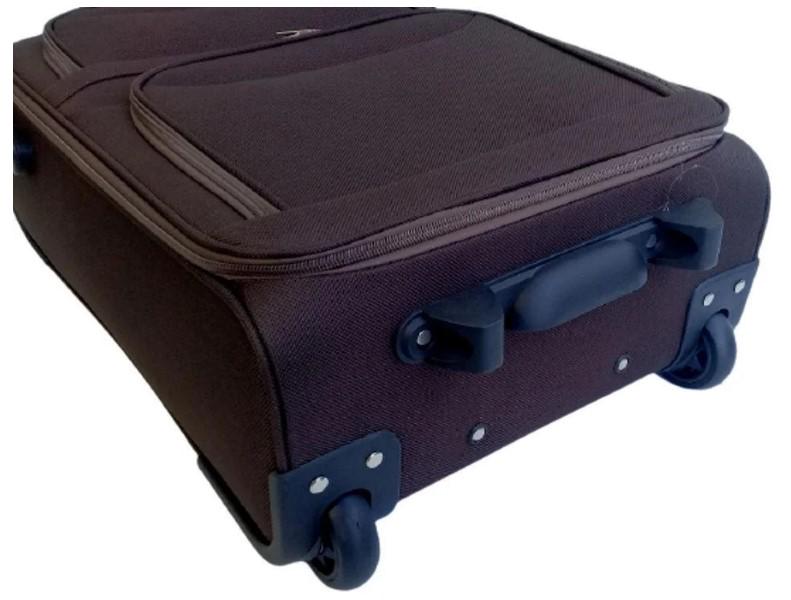 Валіза текстильна Wings 1708 S на 2 колесах Коричневий (CETKNWI1708SM2KOR) - фото 7