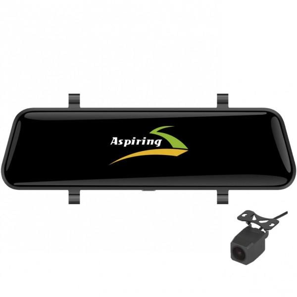 Відеореєстратор Aspiring Maxi 4 4K Ultra HD GPS SpeedCam Wi-Fi X2Cameras Чорний (617629)
