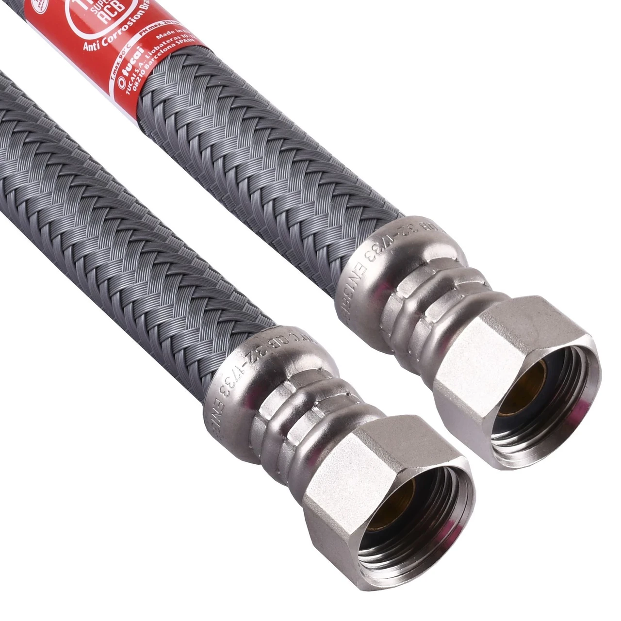 ᐉ Шланг водяний TUCAI 1/2″x1/2″ ВВ 1,0 м super антикорозія TAQ HG