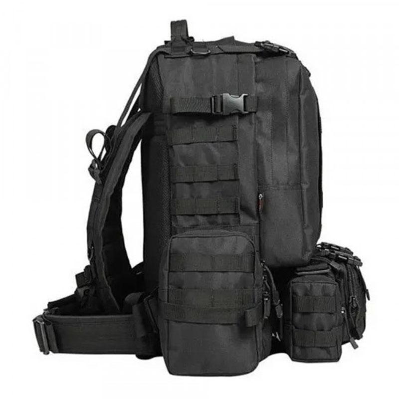 Рюкзак чоловічий туристичний з 3 підсумками Tactical Backpack B08 з кріпленням MOLLE на 55 л - фото 5