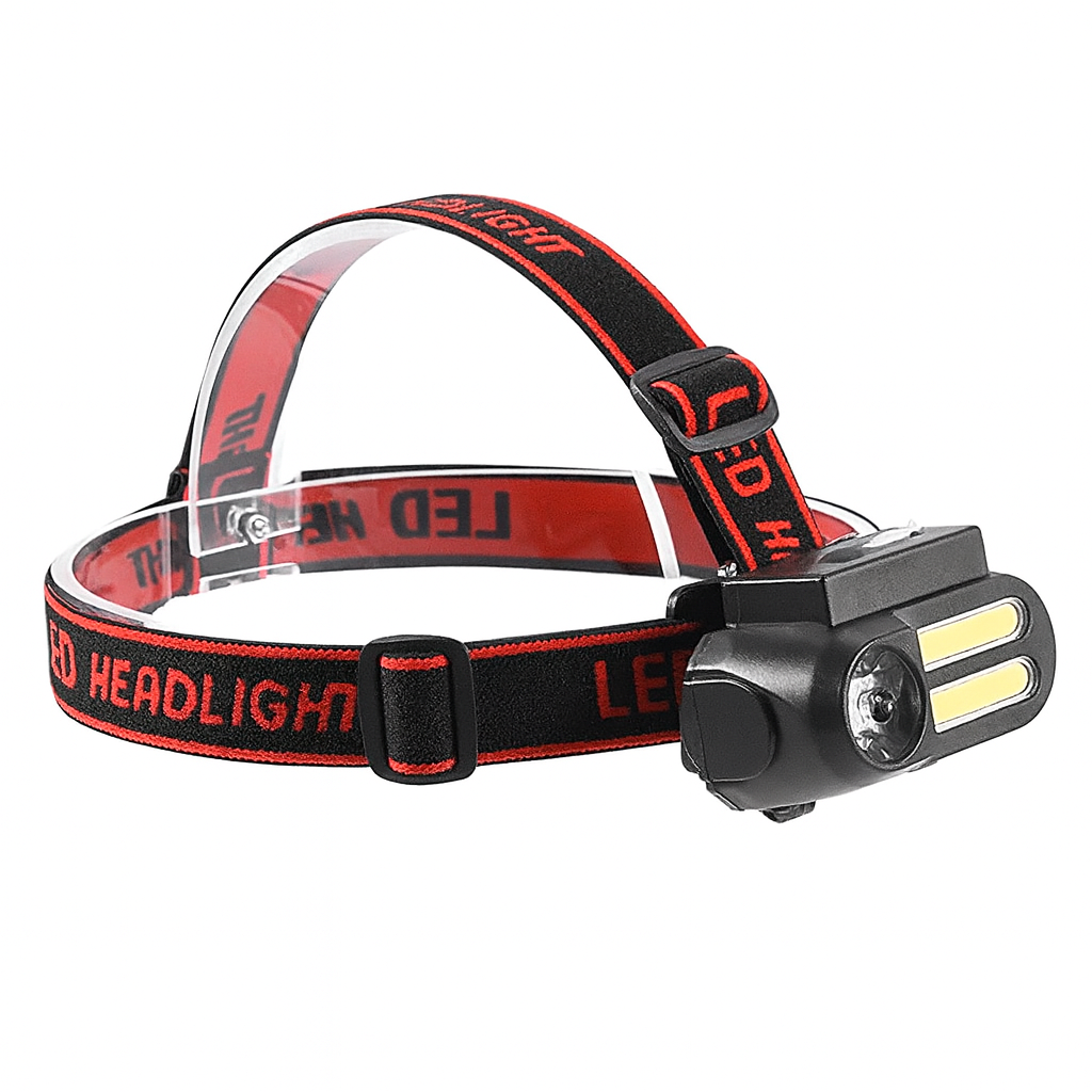 Фонарь налобный X-Balog BL-611 LED COB 11W до 100 м с датчиком жест USB аккумуляторный (32002357)