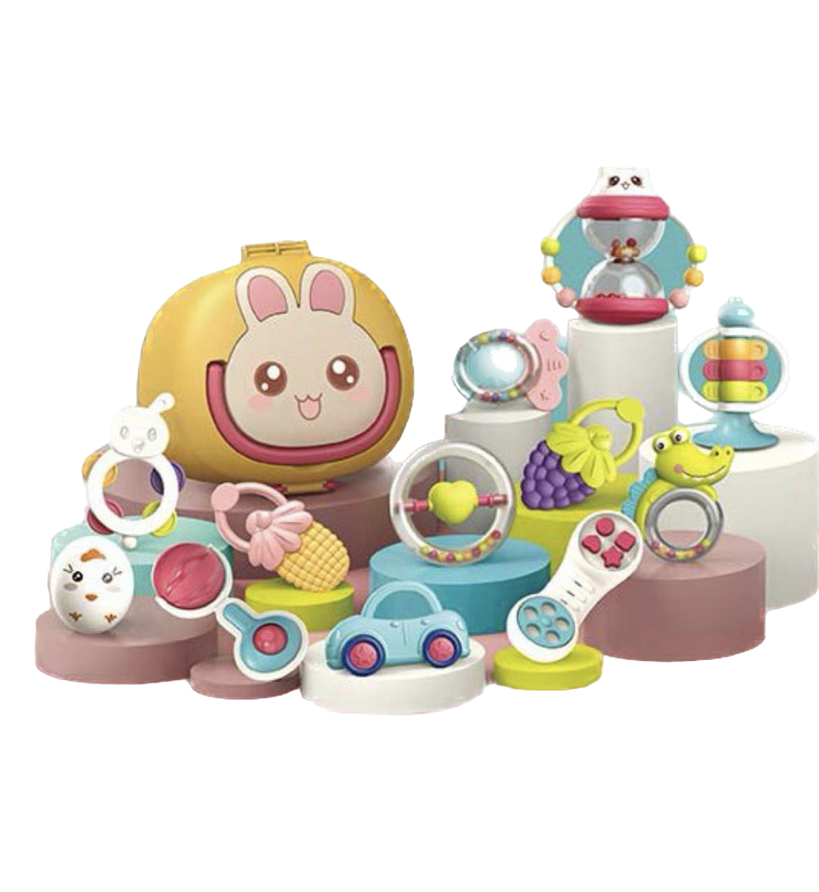 Набор погремушек в чемодане (DN-698-70)