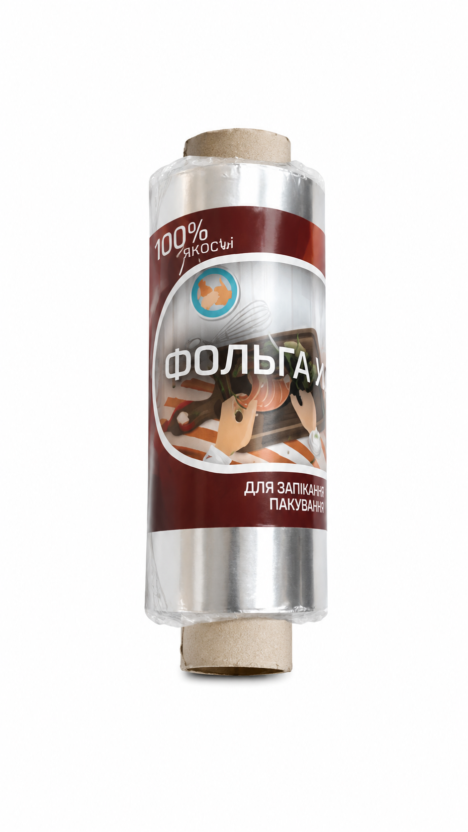 Фольга алюминиевая резаная 120 мм/60 м/12 мкм/460 гм (741334229)