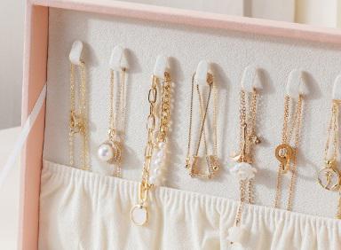 Органайзер для біжутерії та прикрас 15035 12х17х23 см рожевий (5003200) - фото 7 Органайзер для біжутерії та прикрас 15035 12х17х23 см рожевий (5003200) - фото 7