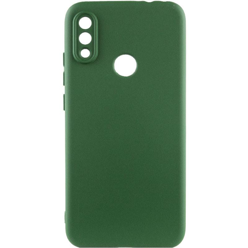 Противоударный чехол TPU GETMAN Liquid Silk Full Camera для Xiaomi Redmi Note 7 / Note 7 Pro / Note 7s Зеленый / Dark green