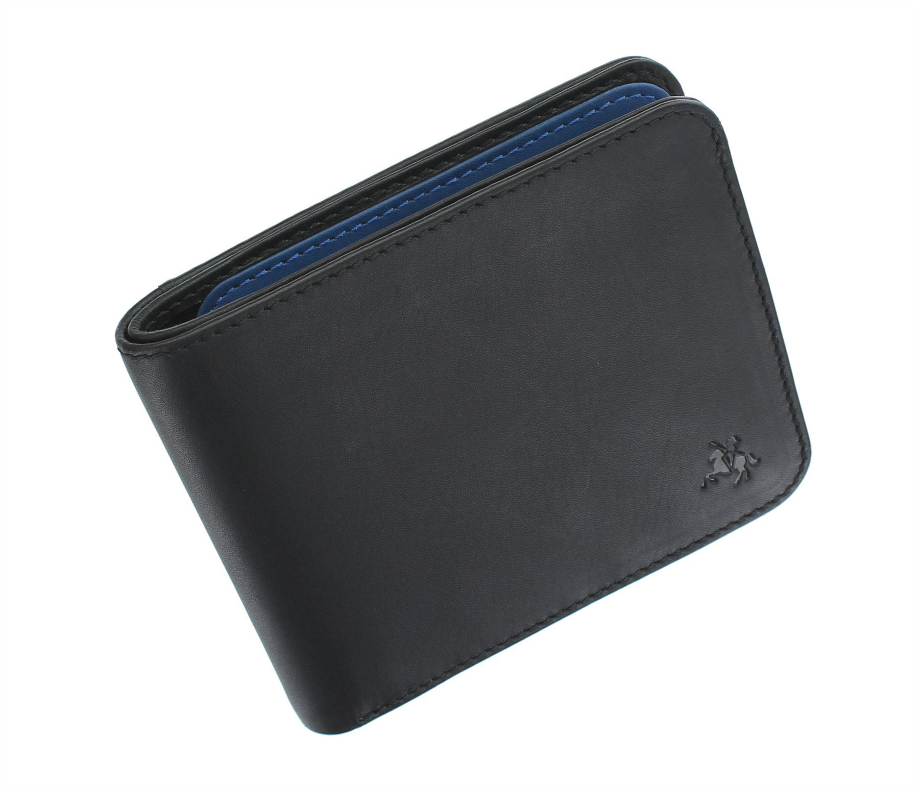 Гаманець чоловічий шкіряний Visconti VSL35 Trim з RFID Black-Cobalt - фото 2
