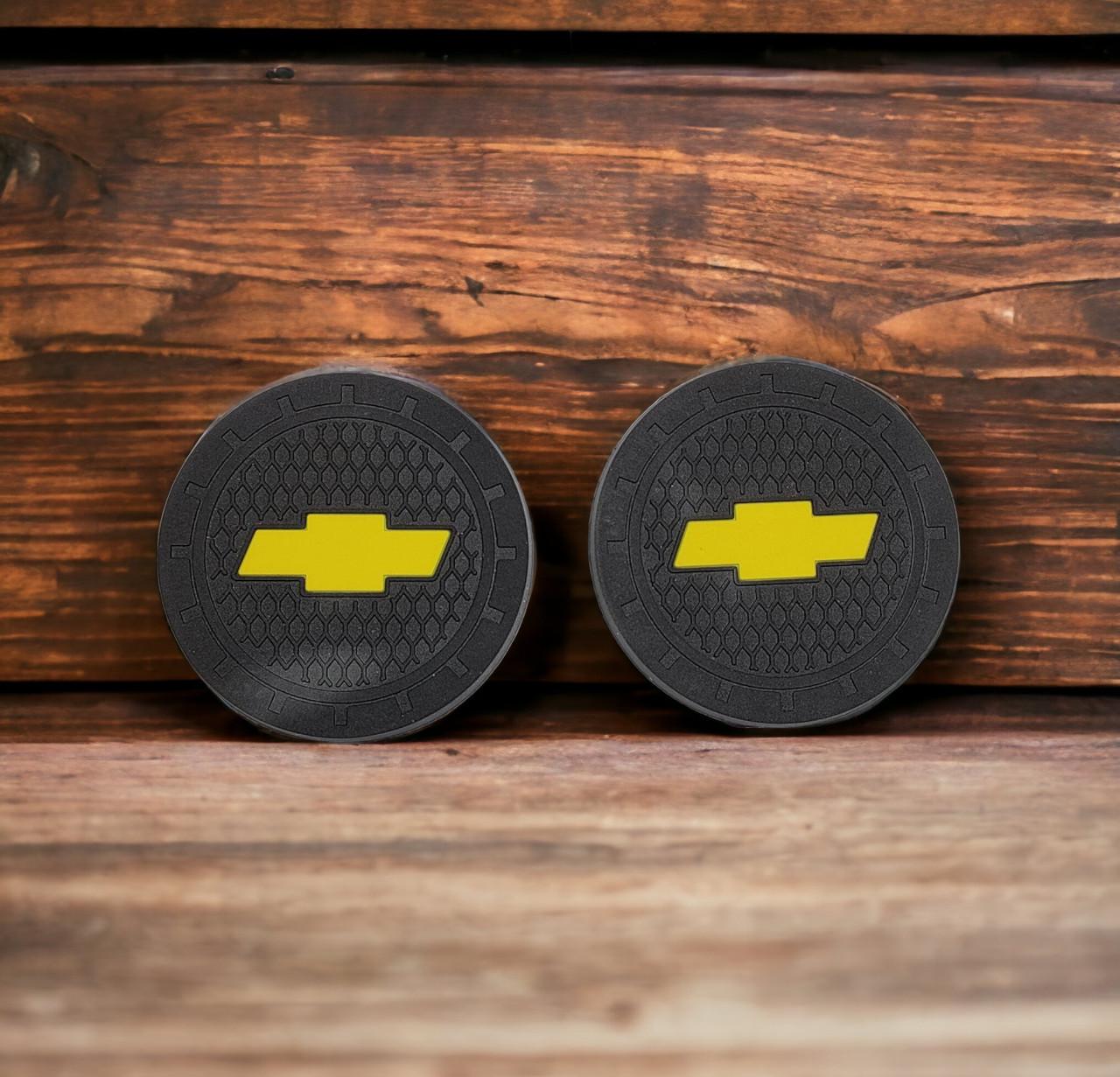 Коврики антискользящие CHEVROLET в подстаканники 2 шт. (1917095810) - фото 2