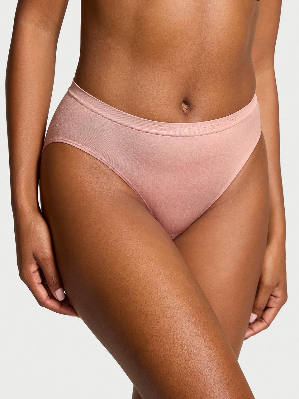 Трусики женские Victoria's Secret Seamless Shine High-Leg Brief XS Розовый (19388649897771)