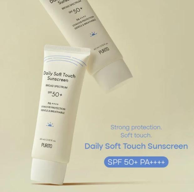 Крем солнцезащитный с керамидами Purito Daily Soft Touch Sunscreen SPF50+/PA++++ 60 мл (P03041) - фото 4 Крем солнцезащитный с керамидами Purito Daily Soft Touch Sunscreen SPF50+/PA++++ 60 мл (P03041) - фото 4