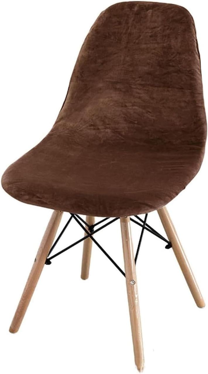 Чехол на стул ковш ковш бархат Коричневый (2195786442)