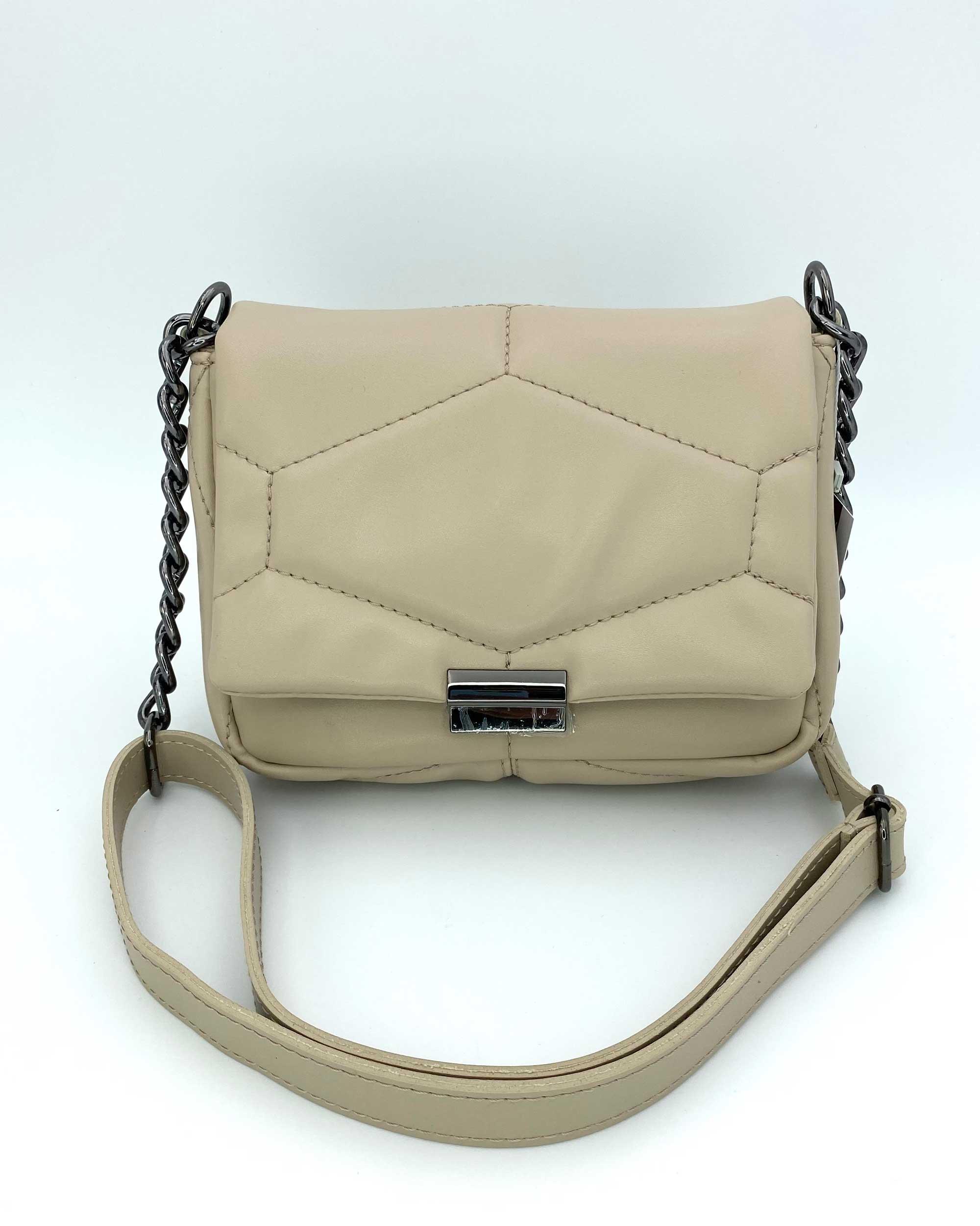 Сумка женская Welassie кросс-боди экокожа стеганая Бежевый (wel-90509)