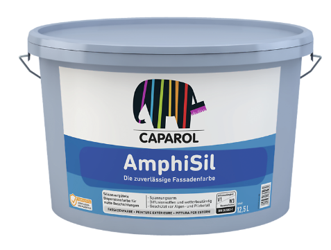 Краска фасадная дисперсионная, усиленная силиконом Caparol Amphisil База 3 2,35л