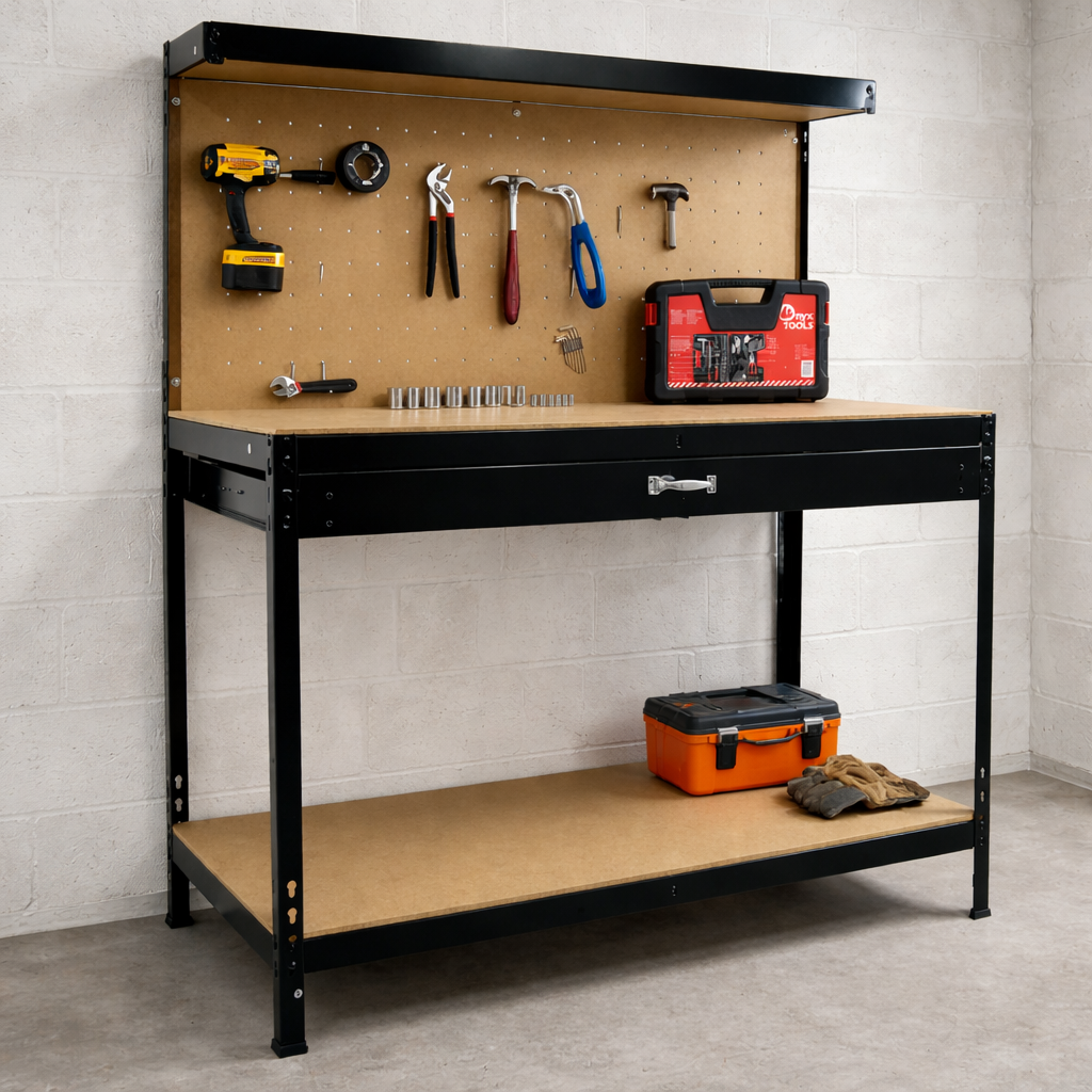 Стол-верстак Garden Line GWI3601 120x60x150 см с выдвижным ящиком до 300 кг Стол-верстак Garden Line GWI3601 120x60x150 см с выдвижным ящиком до 300 кг