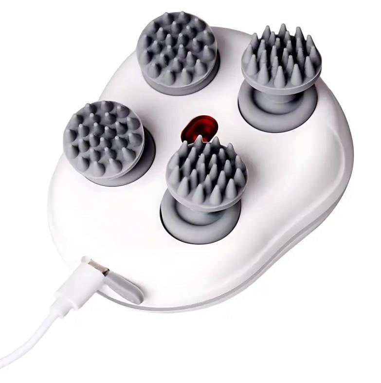 Масажер електричний Smart Scalp з акумулятором та 3D рухом Білий (10170) - фото 9 Масажер електричний Smart Scalp з акумулятором та 3D рухом Білий (10170) - фото 9
