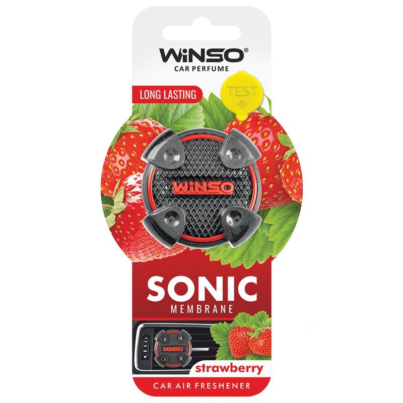 Освежитель воздуха Winso Sonic, мембранный на дефлектор - Strawberry
