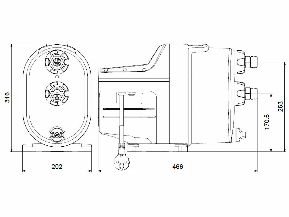 Насосна станція GRUNDFOS SCALA1 5-55 1x230V 50H 0,65 л (TK-99530407) - фото 3