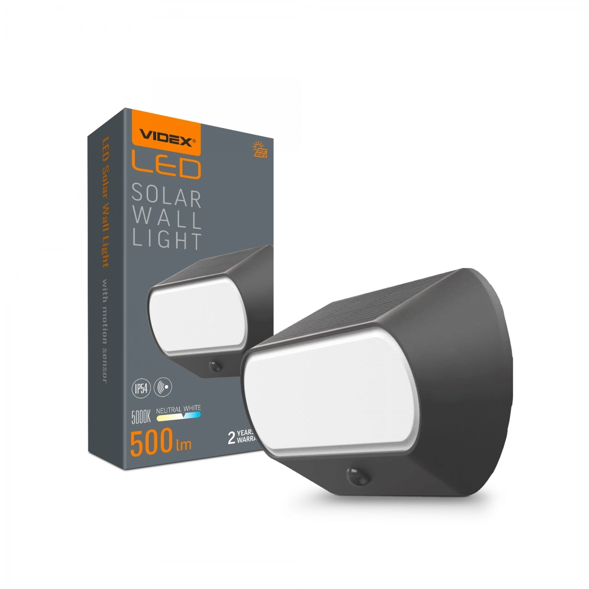 Светильник LED автономный настенный IP54 Videx VL-BHSO-001-S 500Lm 5000K (VL-BHSO-001-S)