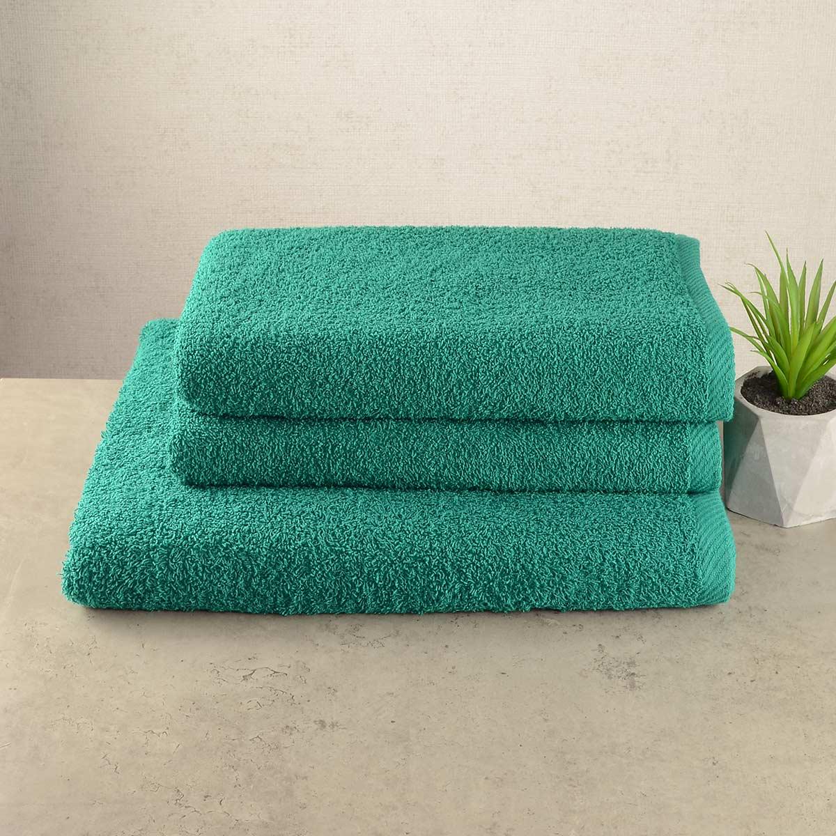 Набор махровых полотенец GM Textile 3 шт Зеленый (rm400-k140x90-green)