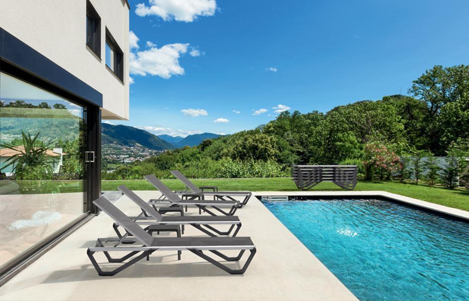 Столик для шезлонга Papatya Wave Антрацитовый - фото 2