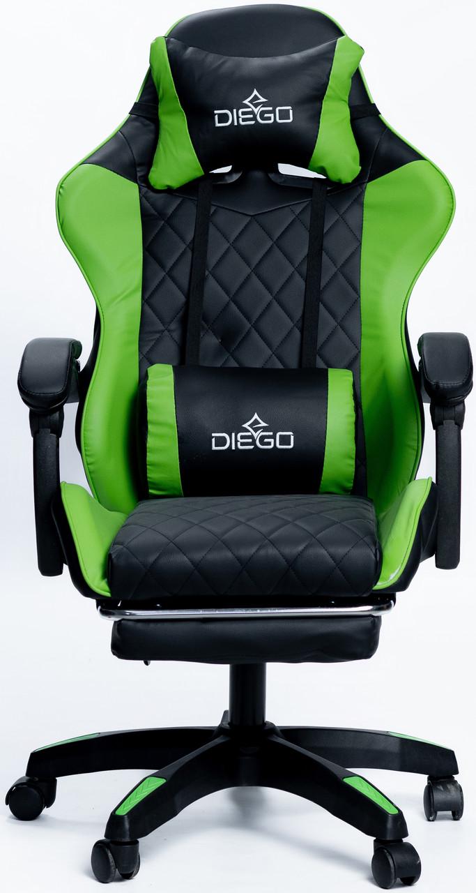 Кресло геймерское DIEGO Phantom RS Black/Green (Phantom-Green12) Кресло геймерское DIEGO Phantom RS Black/Green (Phantom-Green12)