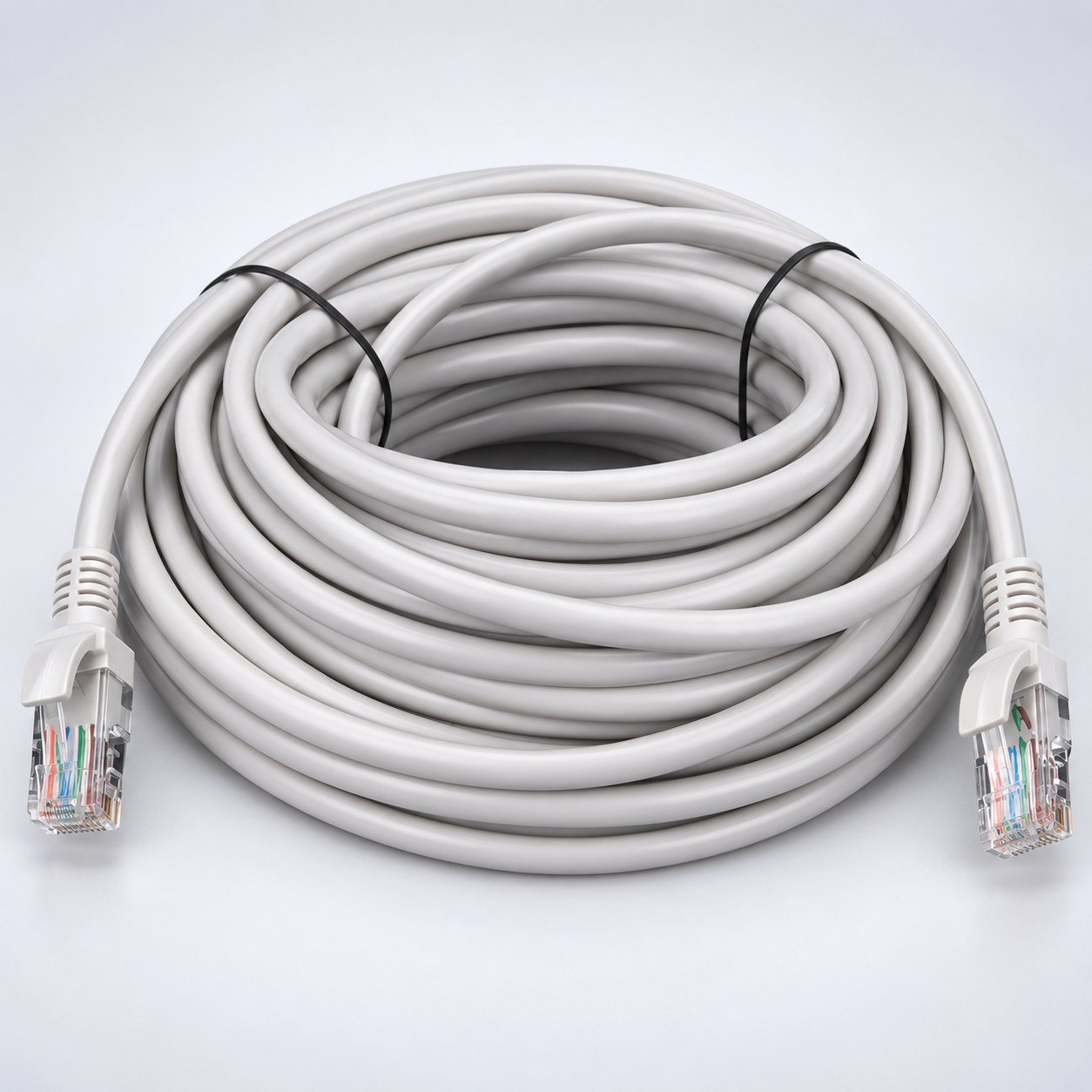 Патч-корд мережевий Ritar PCR-CCA/15G UTP Cat.5e RJ-45 15 м Сірий (38311490)