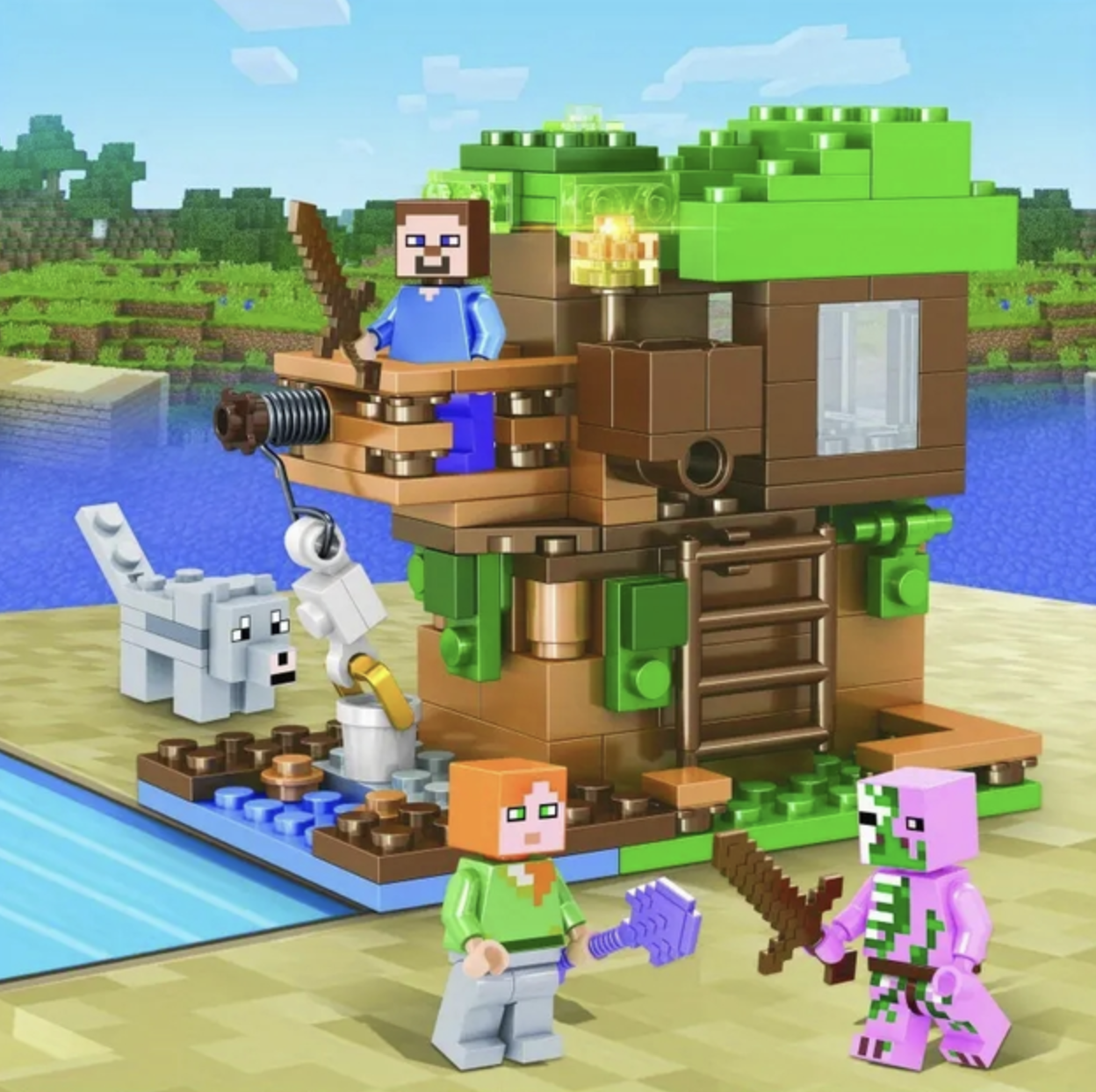 Конструктор My World Будинок на дереві 178 деталей (SJ81004) - фото 2