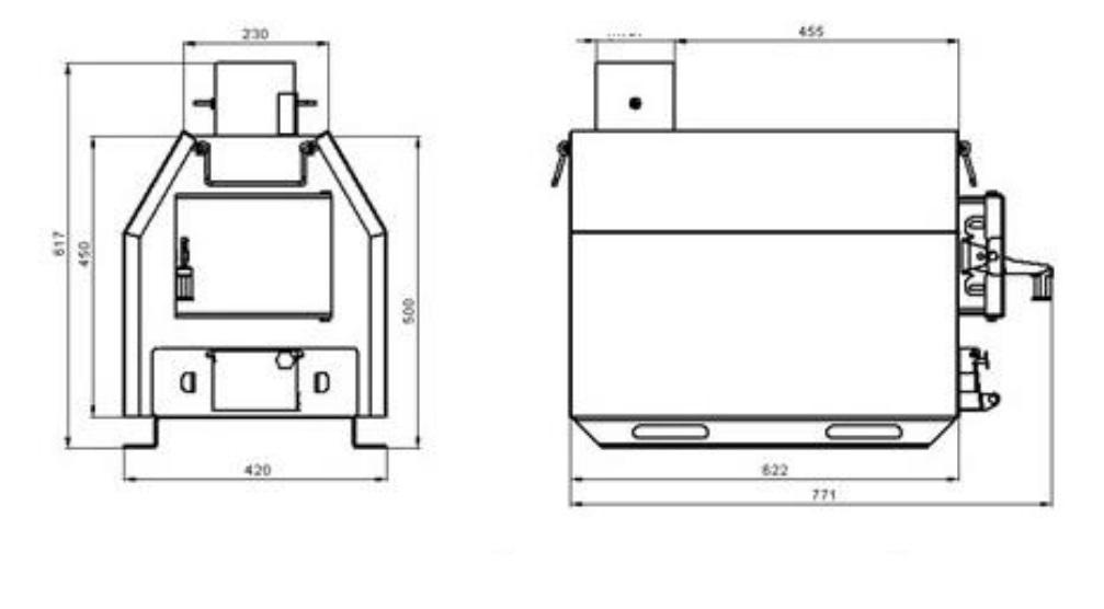 Піч-булер'ян Feniks P 4-10 кВт (10696324) - фото 3 Піч-булер'ян Feniks P 4-10 кВт (10696324) - фото 3