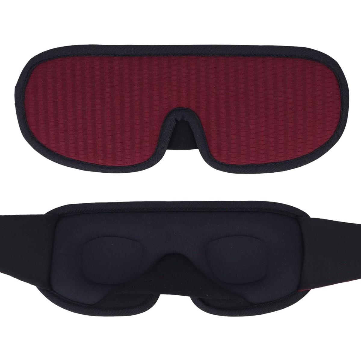 Маска для сна и отдыха Sleep Eye с дышащим эффектом 3D с берушами Бордовый - фото 2 Маска для сна и отдыха Sleep Eye с дышащим эффектом 3D с берушами Бордовый - фото 2