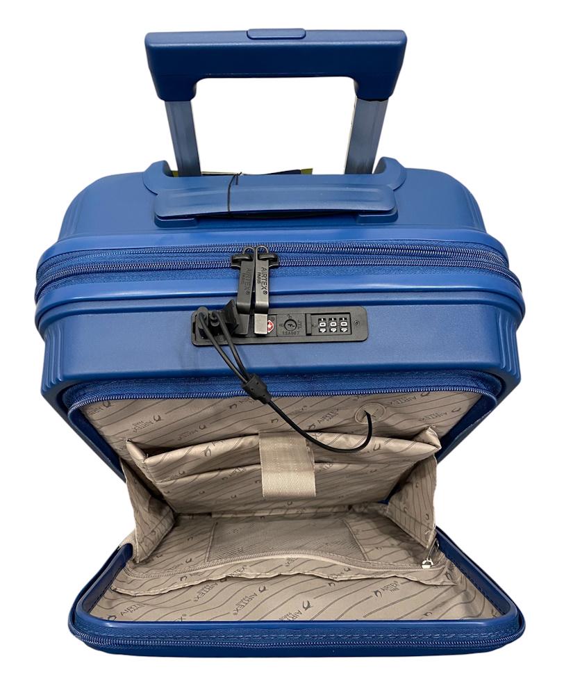 Валіза мала під ручну поклажу Airtex 647 поліпропілен S Синій - фото 6 Валіза мала під ручну поклажу Airtex 647 поліпропілен S Синій - фото 6