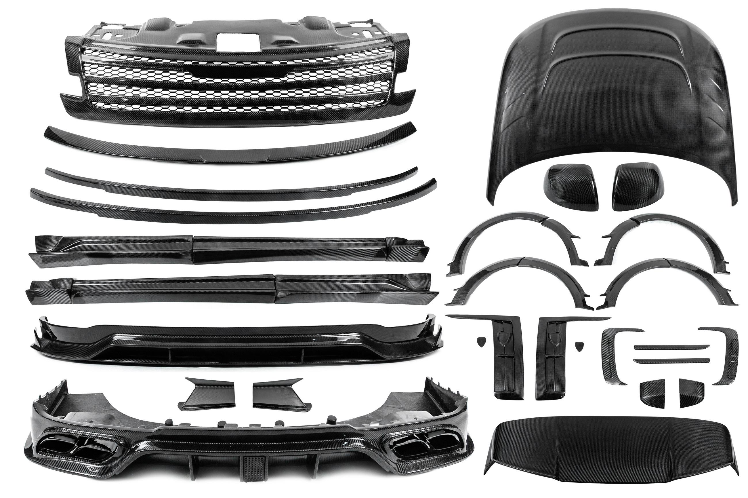 Комплект обвесов GBT MNSR Carbon для Range Rover V L460 2021- гг. натуральный карбон фактура под карбон (164509)