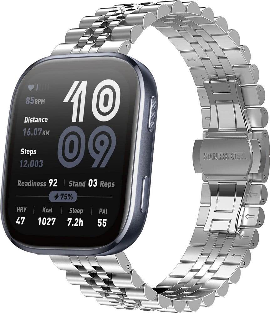 Браслет металлический Stech для Amazfit Bip 6 Silver (40532-59)