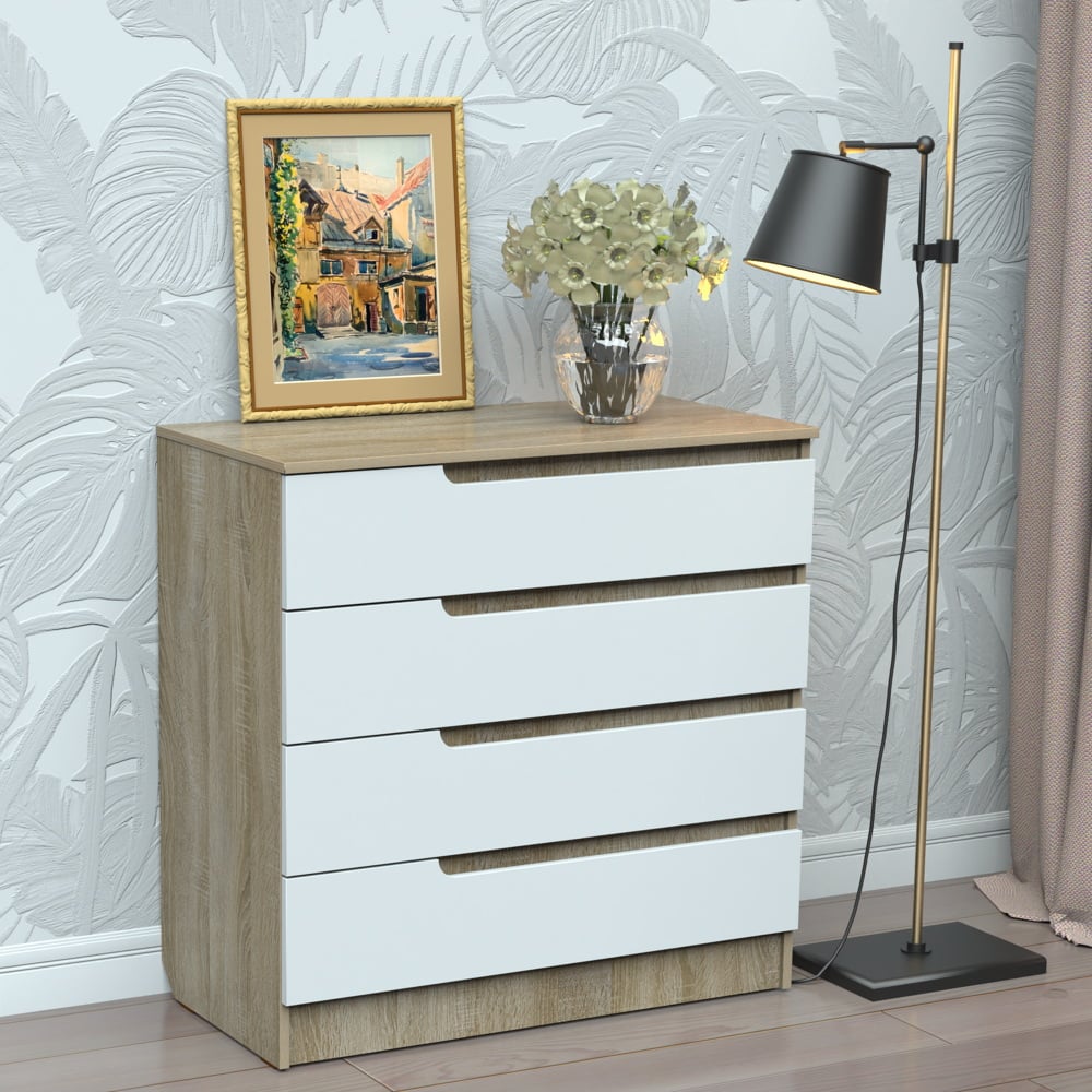 Комод Тиса Меблі 304 Дуб сонома/Білий (9003104)