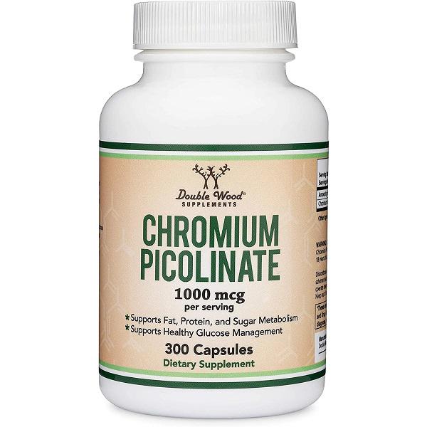 Хром Double Wood Chromium Picolinate 1000 мкг 150 порций 300 капсул (000020076)