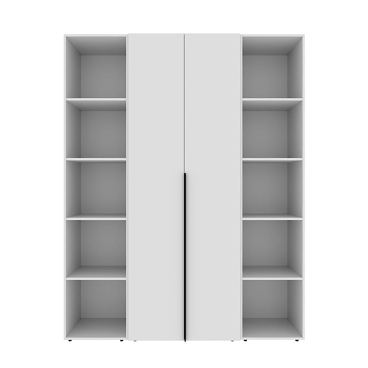 Шкаф распашной комбинированный ART IN HEAD №15 Light 1600x500x2200 мм Белый бриллиант (GALTK01510 мм 00000)