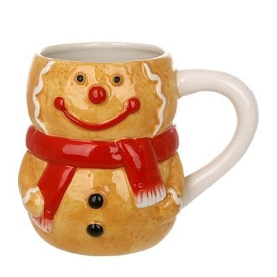 Чашка керамическая Пряничный человечек 600 мл (33831) - фото 1
