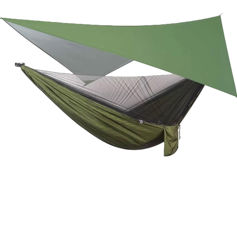 Гамак для кемпинга с брезентом от дождя и москитной сеткой 270x140 см (45922-_782) Гамак для кемпинга с брезентом от дождя и москитной сеткой 270x140 см (45922-_782)