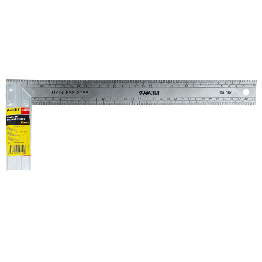 Угольник Sigma нержавеющая сталь 350 мм (3620351)