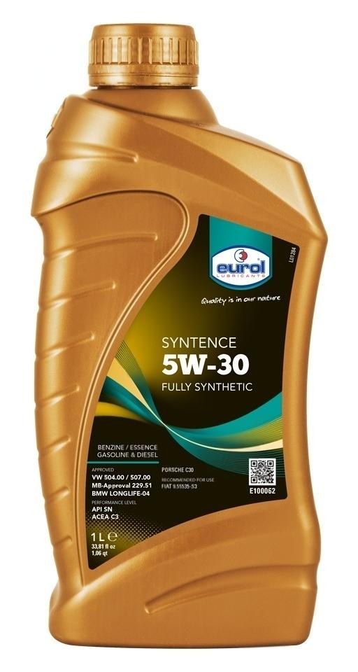 Моторное масло Eurol Syntence A3/B4 SN/CF 5W-30 1 л (004598)