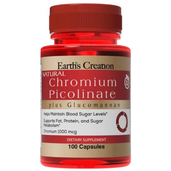 Пиколината хрома с глюкоманнаном Chromium Picolinate & Glucomannan 100 капсул Пиколината хрома с глюкоманнаном Chromium Picolinate & Glucomannan 100 капсул