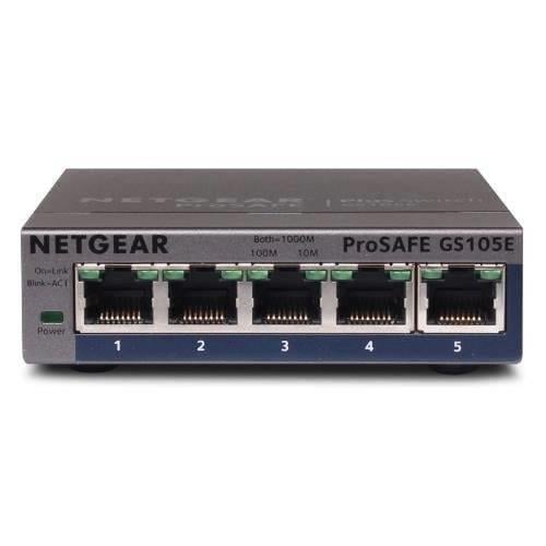 Комутатор NETGEAR GS105E 5xGE керований L2 (2979394218)