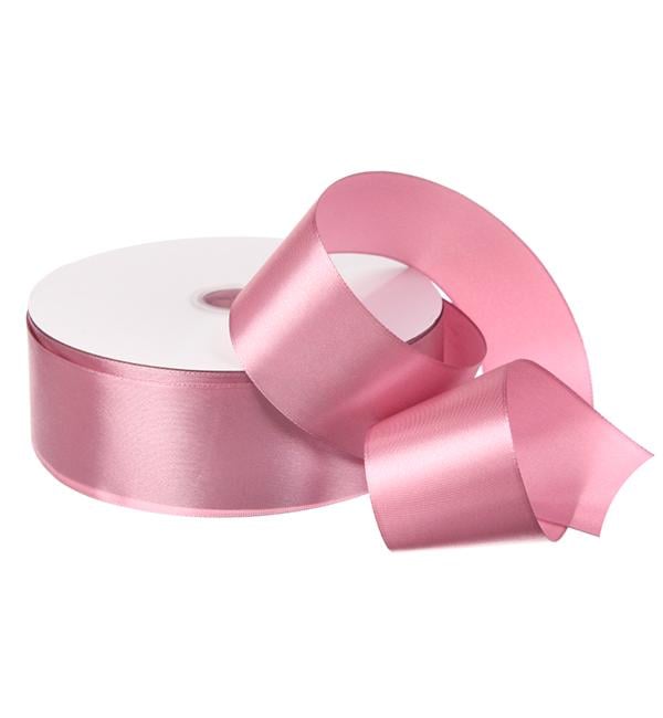 Лента атласная 5 см/91,4 м Винтажный розовый (91)
